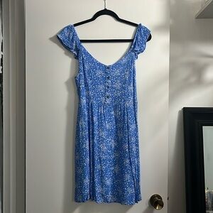 Blue floral dress size large!